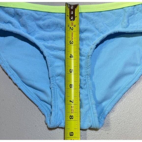 Justice Girls S (7/8) Beaded Terry Halter Bikini Blue UPF 50+ - Picture 5 of 9